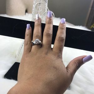 WOMENS SILVER TONE RING
